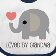 thumbnail image 4 of Inktastic Loved by Grandma Cute Grandchild Boys or Girls Baby Bib, 4 of 4