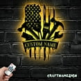 thumbnail image 3 of Craftnamesign Custom US Flag Plumbing Tool Metal Wall Art LED Light, Custom Plumber Name Sign, 3 of 5