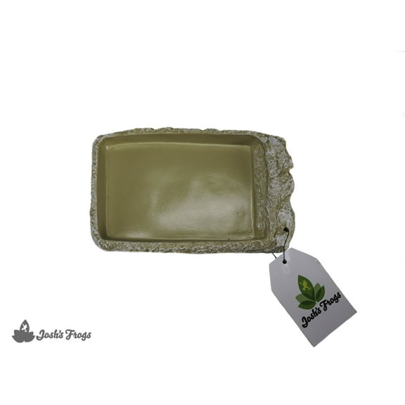 Josh's Frogs Stone Food Dish with Ramp (Medium)