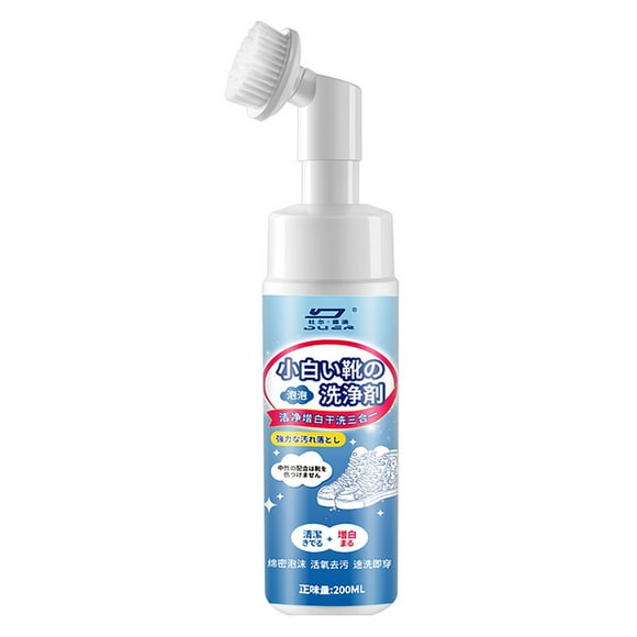 Limpiadores domésticos Zapatos blancos Herramienta de limpieza Descontaminación Parte superior Color complementario 1x205ML Cepillo S