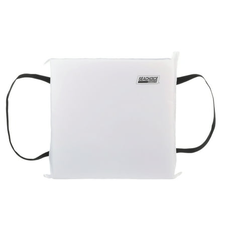 seachoice emergency marine foam flotation cushion  square  15 in. x 15 in.  white