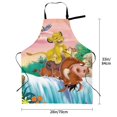 thumbnail image 2 of The Lion King Kitchen Cooking Aprons Adjustable Waterproof Apron Bib Apron with 2 Pockets for Men Women Chef, 2 of 7