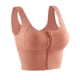 thumbnail image 2 of deportivo con cierre frontal con cremallera deportivo sin aros acolchado Racerback Entrenamiento Gimnasio Yoga es para - XL naranja BLESIY Sujetadores deportivos para mujer, 2 of 8