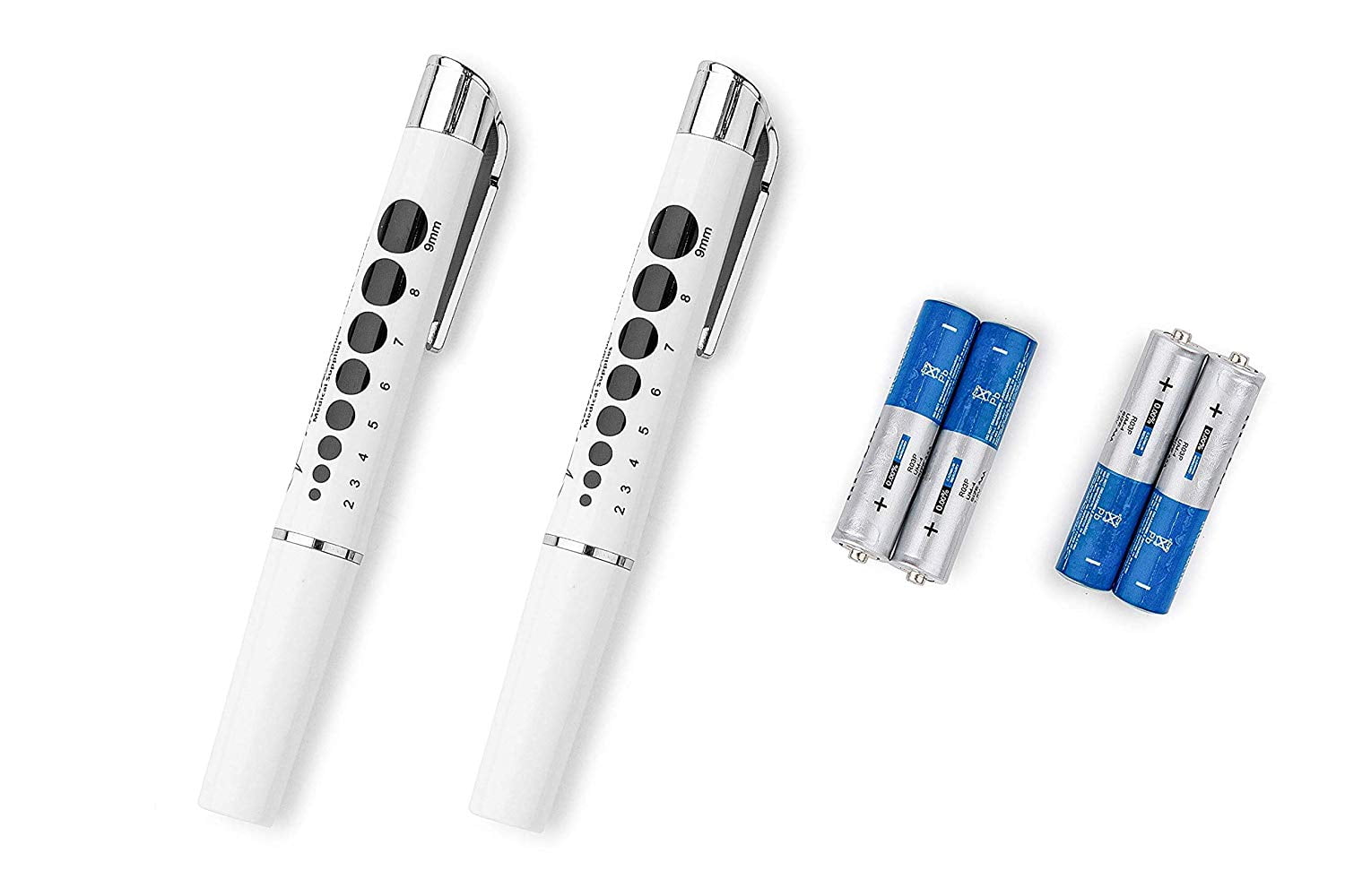 Primacare DL93252 Diagnostic Reusable LED Penlight with Pupil Gauge