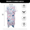 thumbnail image 6 of Xoenoiee Butterfly Cherry Blossom Print Women's Kimono Cardigan Summer Swimsuit Coverups Beach Cover Up Quick Dry Open Front Resort Wear for Vacation, 6 of 7