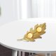 thumbnail image 3 of Golden Leaf Candle Holder Candlestick Statue Tea Lights Holder Iron Candlefort for Candles Candlelight Dinner Hotel Housewarming Home I perfecl sujetavelas, 3 of 7