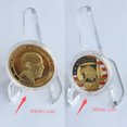 thumbnail image 2 of 2Pcs S+M Clear Coin Round Square Display Stand Holder Easel FOR Coins 30-80mm, 2 of 4