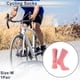 thumbnail image 2 of Calcetines de ciclismo Unique Bargains, antideslizantes, absorbentes de sudor, anti-fricción, para exteriores, rosa, talla M, 1 par con puntos reflectantes., 2 of 6