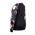 thumbnail image 6 of Women's Maternity Nursing Top Patchwork Long Sleeve Breastfeeding Shirt Clothes Black XL, 6 of 7