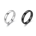 thumbnail image 4 of Qarigey 10 piezas hombres mujeres anillo de acero inoxidable cerrado parejas anillos mano decoración amantes joyería Simple para citas Ropa, zapatos y accesorios Miscelánea Blanco Tamaño 10 Qarigey AP014528-04, 4 of 6