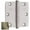 Brass & Black, variant on Baldwin 1435031I 0.25 in. Radius Corner Hinge, Non-Lacquered Brass