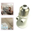 thumbnail image 2 of Fireproof E27 Bulb Adapter Lamp Holder Base Socket Conversion With Eu Plug Ac100-240v 4a For Lighting B5K9, 2 of 9