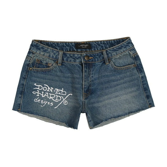 Ed Hardy Orchid Denim Short - WEHD8000-7 (Medium Vintage, S)