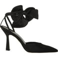 thumbnail image 2 of Sam Edelman Women's Halie Bow Heel Black Suede 7M, 2 of 5