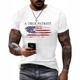 thumbnail image 5 of Bibfish Mens Tshirts Casual USA Flag Print Summer Crewneck Short Sleeve Tee Shirts Patriotic Pride Graphic Pullover Tees Tops For Men, 5 of 5