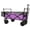 Purple, variant on 480Lbs Collapsible Wagon with Canopy,Wagon Stroller with 7" All-Terrain Wheels, Lightweight Foldable Wagon, Large Capacity for Camping, Shopping, Sports, and Garden Use,purple with mosquito net
