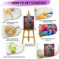 thumbnail image 5 of JYLMOOD DIY Animal Paint by Number for Adults, Easy Painting by Numbers for Gift Home Wall Decor 16x20in without Frame, Colored Canvas - Peacock, 5 of 5