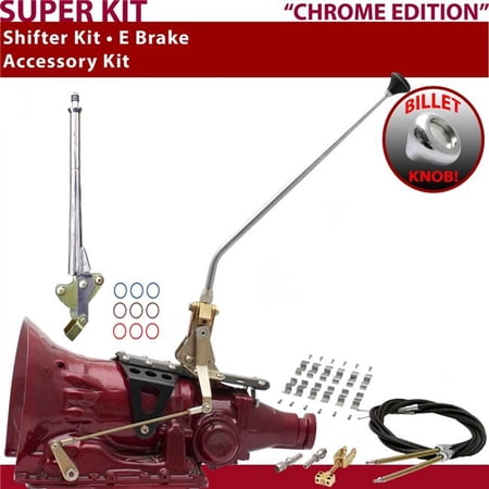 American Shifter 4L80E Shifter Kit Chrome 16 in. E Brake Cable Clamp for F2A7B