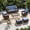 Blue & Brown, variant on Sunmthink 6-Piece Patio Furniture Set, High Back Swivel Rocker Chairs with Thick Cushions, Wicker Rattan Outdoor Sectional Sofa with Ottoman, Blue