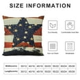 thumbnail image 6 of Nawypu  Pillow Covers  Stripes Star American Flag Patriotic Throw Pillows Outdoor Decorative Square Memorial Day Cushion Cover Decor for Home Sofa Couch Bed&nbsp;2pc, 6 of 6