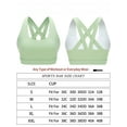 thumbnail image 3 of Womens Fitness Sports Bra, Criss-Cross Back Padded Strappy Sports Bras Medium Support Yoga Bra with Removable Cups, 3 of 8