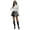 Black, variant on Wdgfv Womens PU Leather A Line Skirt High Waisted Mini Skirts Formal Elegant Outfits