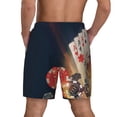 thumbnail image 3 of Kdxio Casino Poker Chips Print Men'S Swim Trunks With Compression Liner 7 Inch Inseam Quick Dry Swim Shorts, 3 of 7