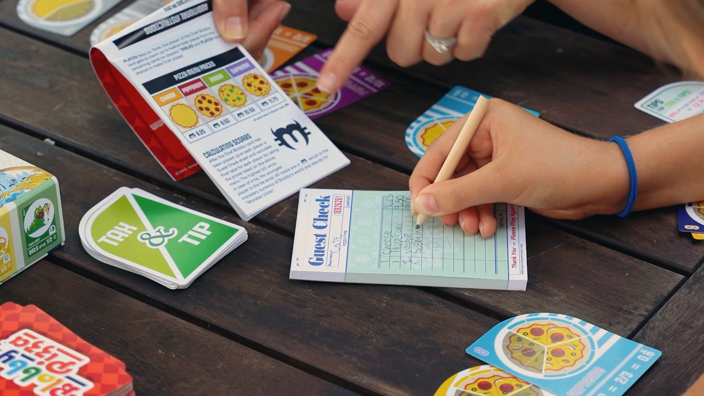 Blobby's Pizza - Math Card Game, Crazy Fun Strategic Pizza Eating Contest Between Cute Monsters! Ages 9+, 2-6 Players