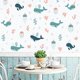 thumbnail image 4 of Pegatinas de animales marinos para refrigerador o baño | Decoración adhesiva de pared para habitación infantil | Pegatinas de vinilo electrostáticas removibles para el hogar, guardería y aula, 4 of 6