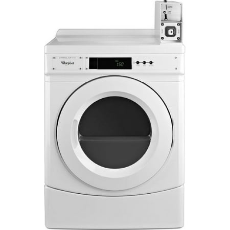 Whirlpool CED9150GW 27 Inch Commercial Electric Single Pocket Dryer with Door