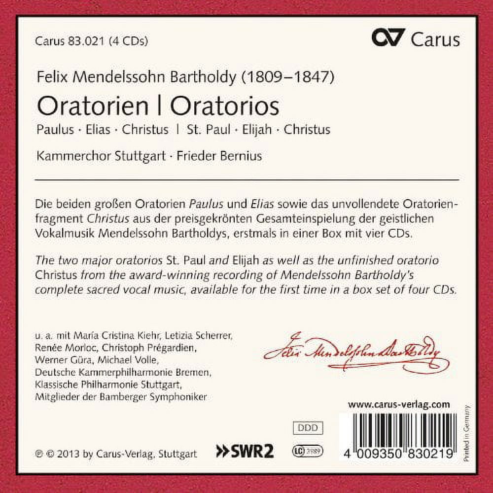 Kammerchor Stuttgart - Oratorios - Music & Performance - CD