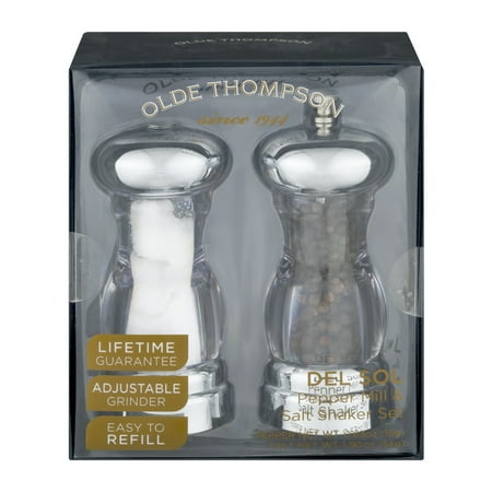 One Hand Pepper Mill - Olde Thompson Del Sol Pepper Mill & Salt Shaker Set - 2 CT