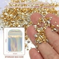 thumbnail image 2 of 6 Colors Crushed Glass Chips, 1-3mm Irregular Glitter 34g, Solid Color, 2 of 6