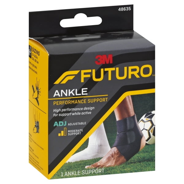 FUTURO Performance Ankle Support, Adjustable Ankle Brace for Sport - 1pk