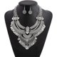thumbnail image 3 of Collar llamativo de aleación de metal con forma de babero para mujer, estilo bohemio vintage, con borlas gruesas, estilo punk y étnico., 3 of 5