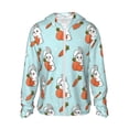 thumbnail image 2 of Lsque Rabbit Is Eating Carrots UPF 50+ Lightweight Sun Protection Men's Women's Long Sleeve Shirt, Hoodie Performance -Small, 2 of 9