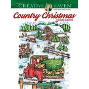 TERESA GOODRIDGE Adult Coloring Books: Christmas: Creative Haven Country Christmas Coloring Book (Paperback)