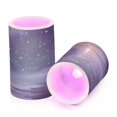 thumbnail image 2 of Set of 2 Flameless Candles Lights with Remote Control Flickering LED Candles Electric Candles for Home Decor Parties Sky Full Of Shooting Stars, 2 of 7