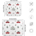 thumbnail image 3 of Coolnut Christmas Tree Dish Drying Mat Absorbent Heat Resistant Reversible Dish Draining Mat for Kitchen Countertops Sinks,24"x18", 3 of 6