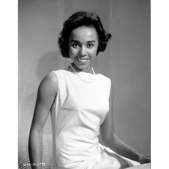 Diahann Carroll Portrait in White Dress Photo Print (8 x 10)