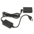 thumbnail image 2 of Cable USB de 55,5 V para fuente de alimentación móvil, acoplador de CC LPE17, batería ficticia para Canon M3, M5 y M6, 2 of 14