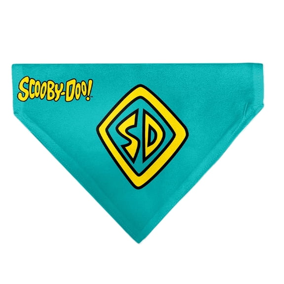 Scooby Doo Pet Bandana Scooby Doo Collar Logo Blue Yellow Slip On Collar Bandana Only