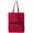 Red, variant on WEDNESDAY (worn on Monday) Cotton Canvas Tote Bag