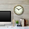 thumbnail image 6 of Westclox 6" Metal Gold Analog Quartz Accurate Table/Wall Clock - Accurate Timekeeping, 6 of 6