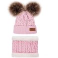thumbnail image 1 of Conjunto de gorro y bufanda cálidos de invierno para bebés y niños pequeños - Gorro grueso y elástico con bufanda circular y calentador de cuello Ormromra LN-0944, 1 of 3