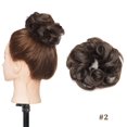 thumbnail image 2 of Chignon Bouclé Chouchous Pièce Cheveux Humains Réels Bande Élastique Chignon Décoiffé, 2 of 7