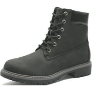 YOLANDA ZULA Waterproof Work Boot for Women Slip Resistant Ankle Bootie Outdoor Shoes High Top Black 6