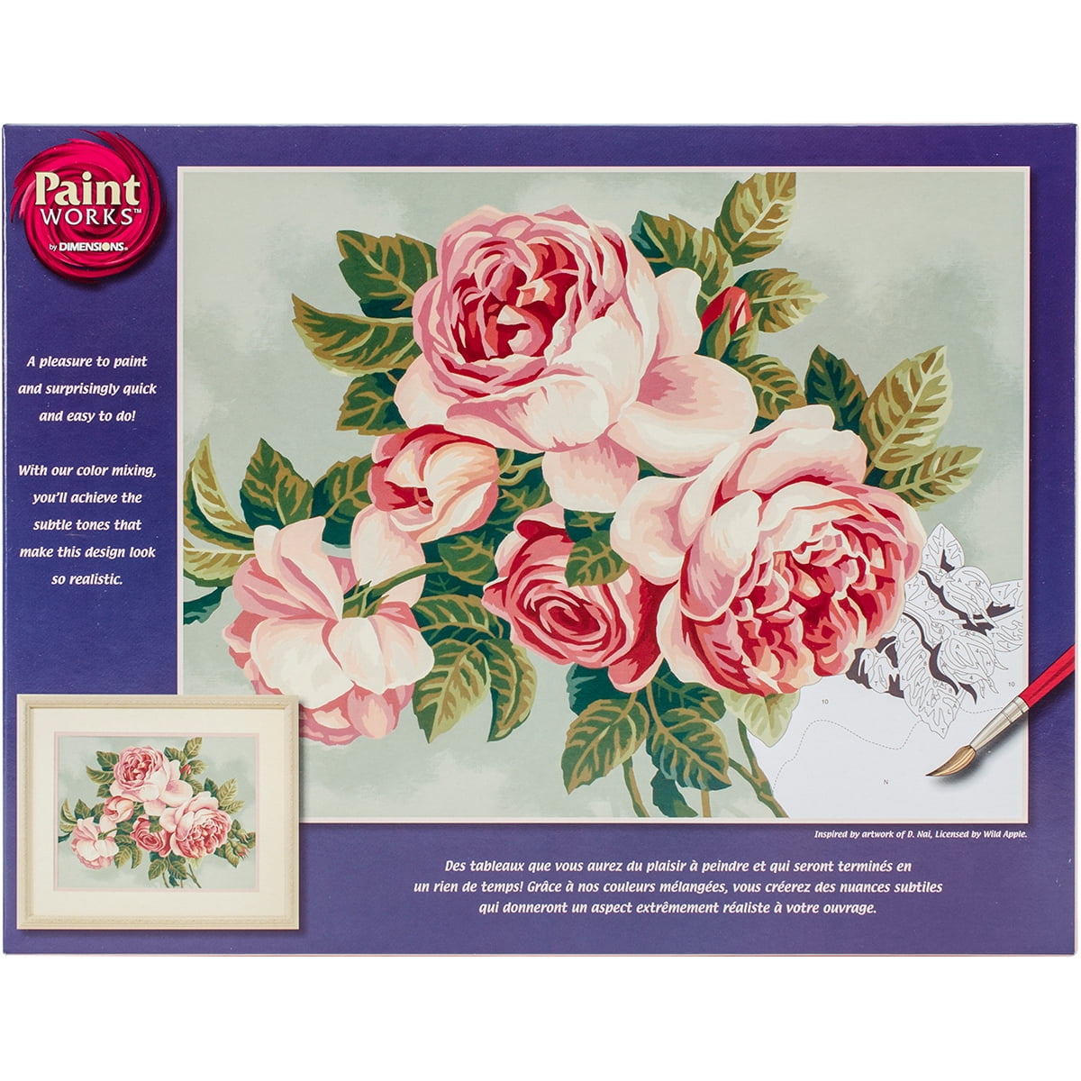 Dimensions 91299 Paint Works Paint By Number Kit 14"X11" Heirloom