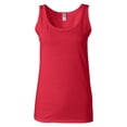 thumbnail image 4 of Gildan Softstyle Assorted Tank Top for Women, Ladies Sleeveless Casual Colorful Tank, 6 Pack Size-XL, 4 of 6