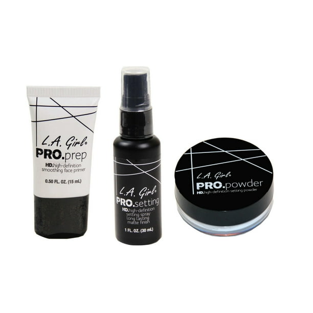 LA Girl Setting Powder / Setting Spray / Foundation Primer (3pc set